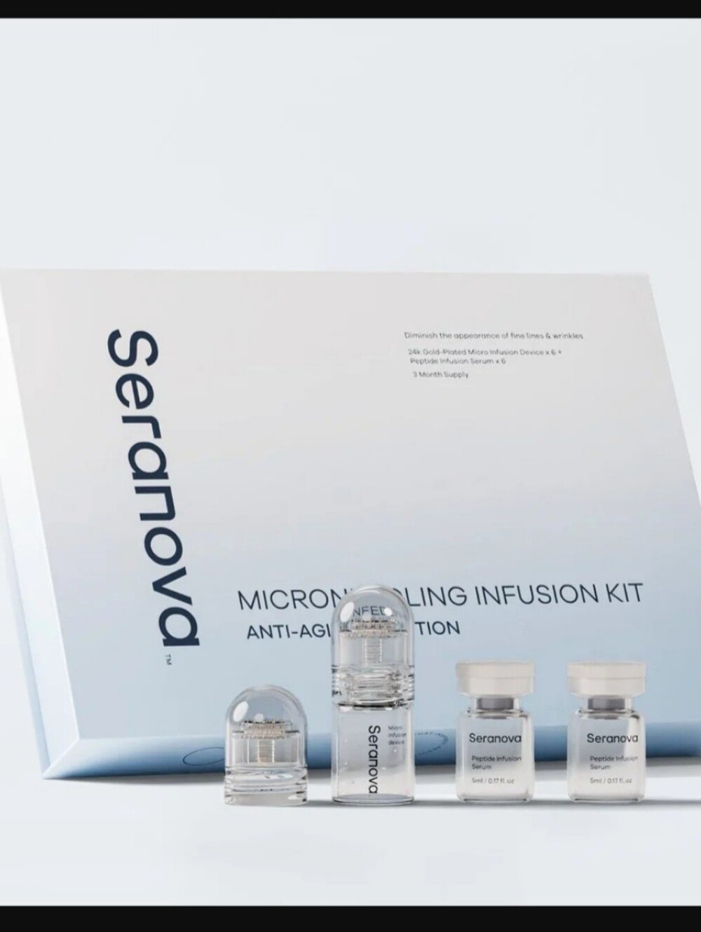 NEW IN BOX Seranova Microneedling Infusion Kit – Anti-Aging Skincare Set 🌸